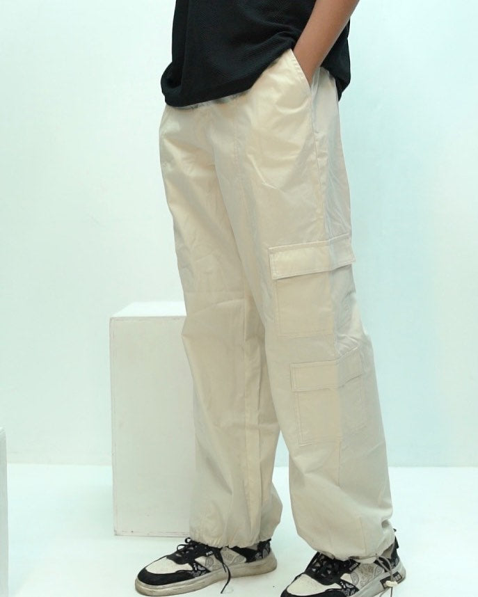 Parachute Pant - Off White by Aaj-Kaal