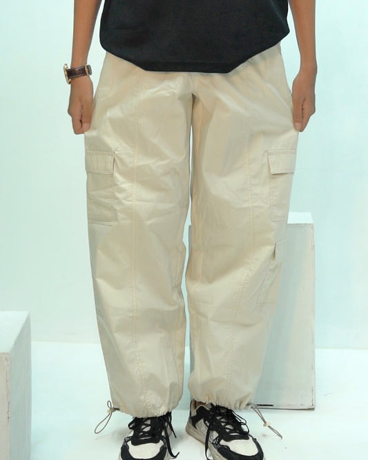 Parachute Pant - Off White by Aaj-Kaal