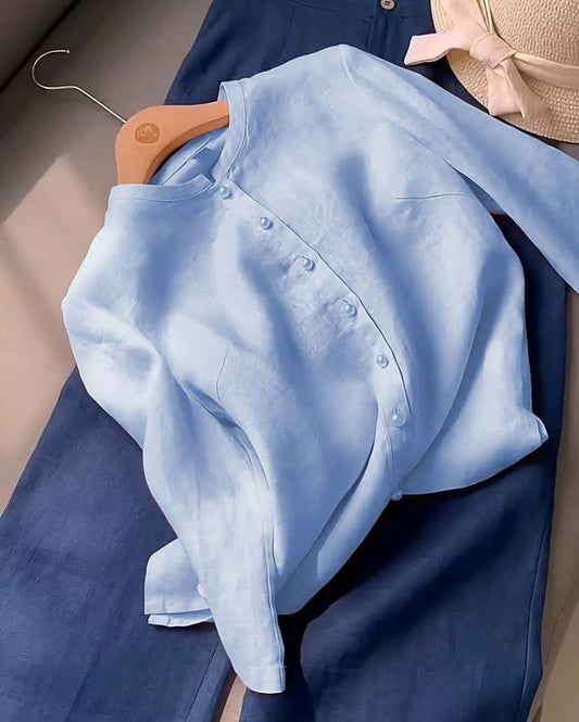 Sunlit Comfort Co-Ord Shirt & Pant Set by Nareen