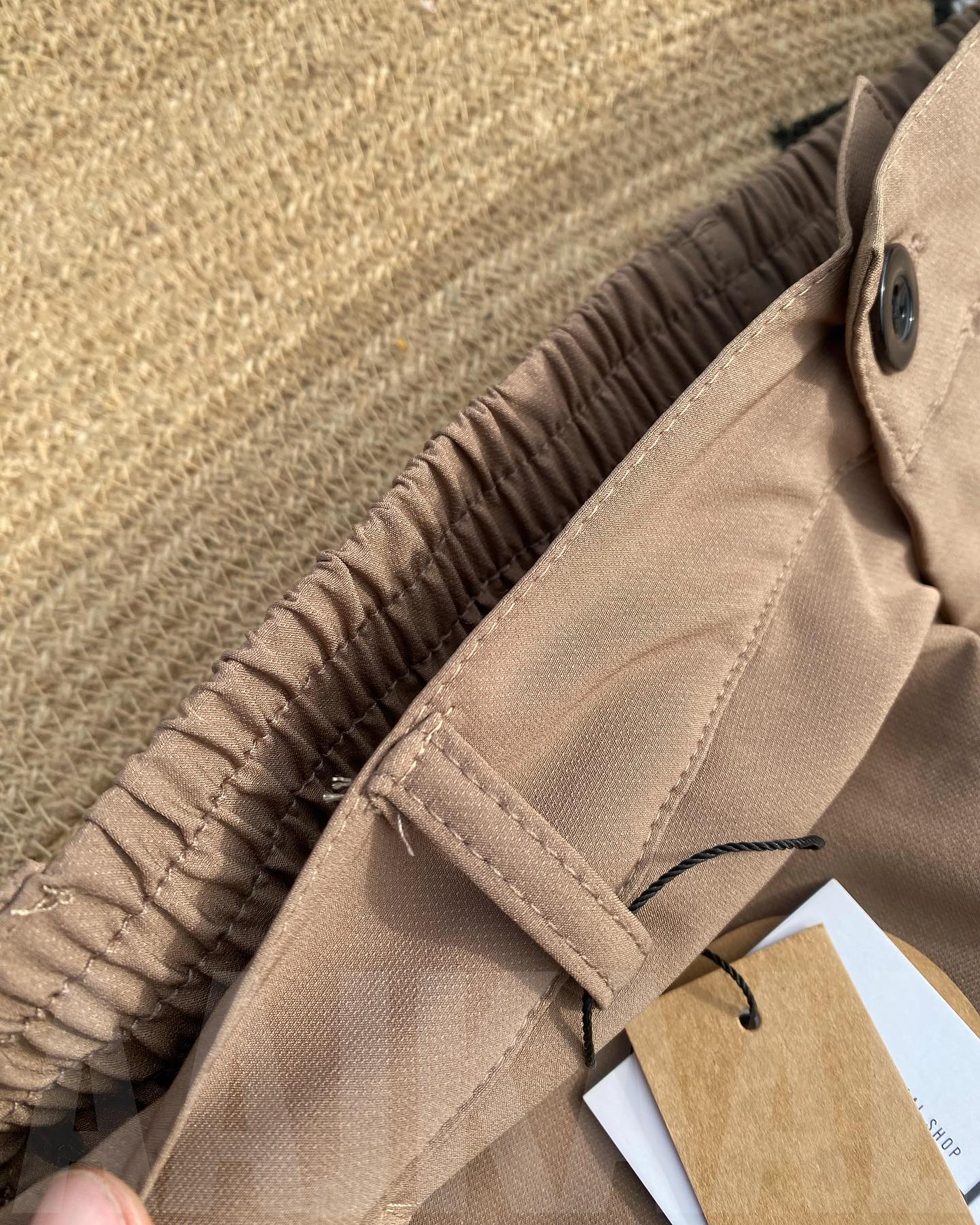 Baggy Formal Pant - Beige by Aaj-Kaal