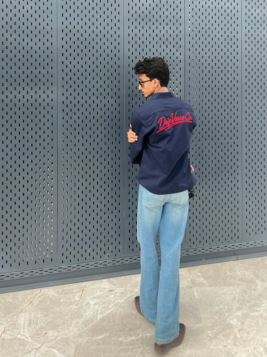 Dripverse Overshirt -01 - Navy Blue