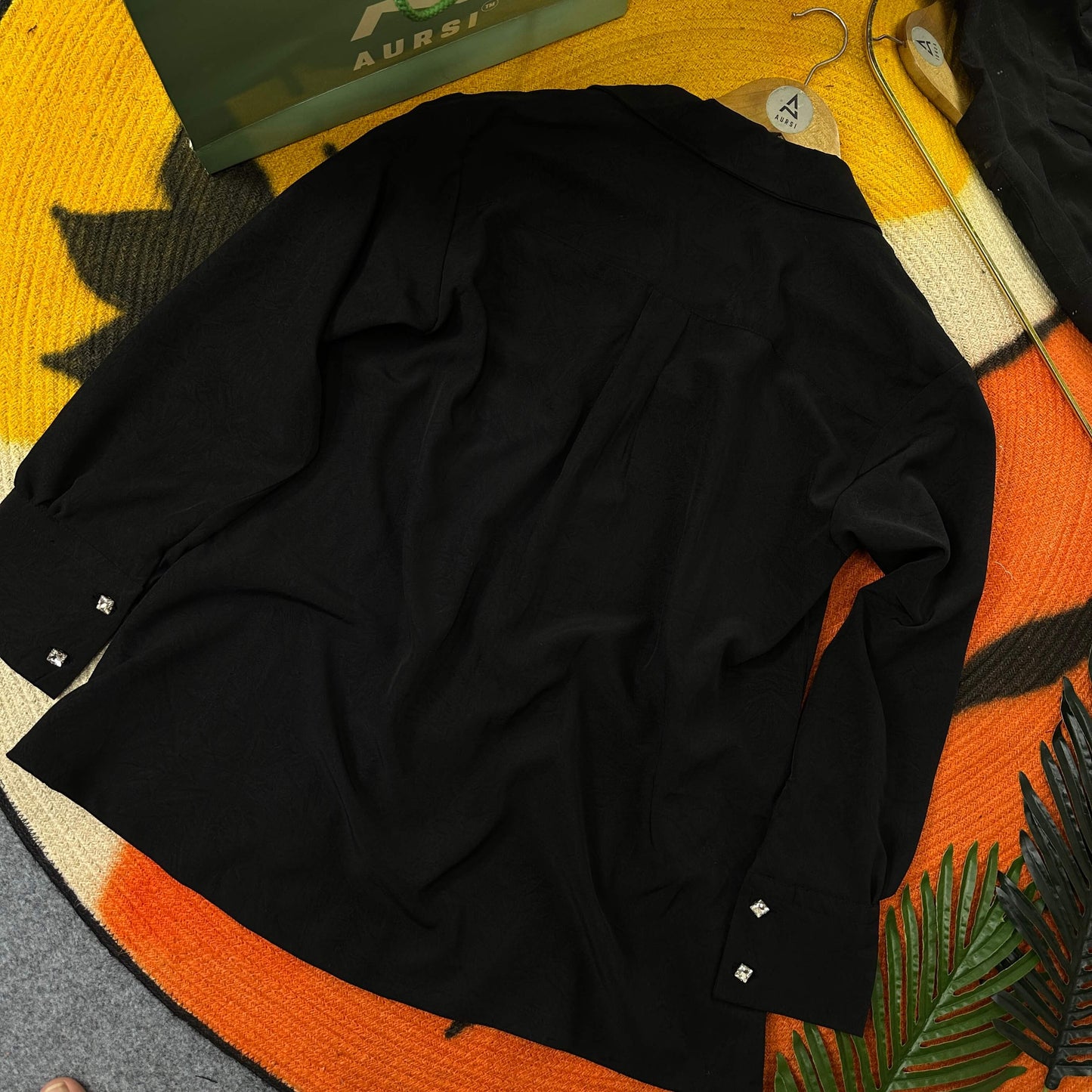 Ladies Cuban Shirt 2 - Black