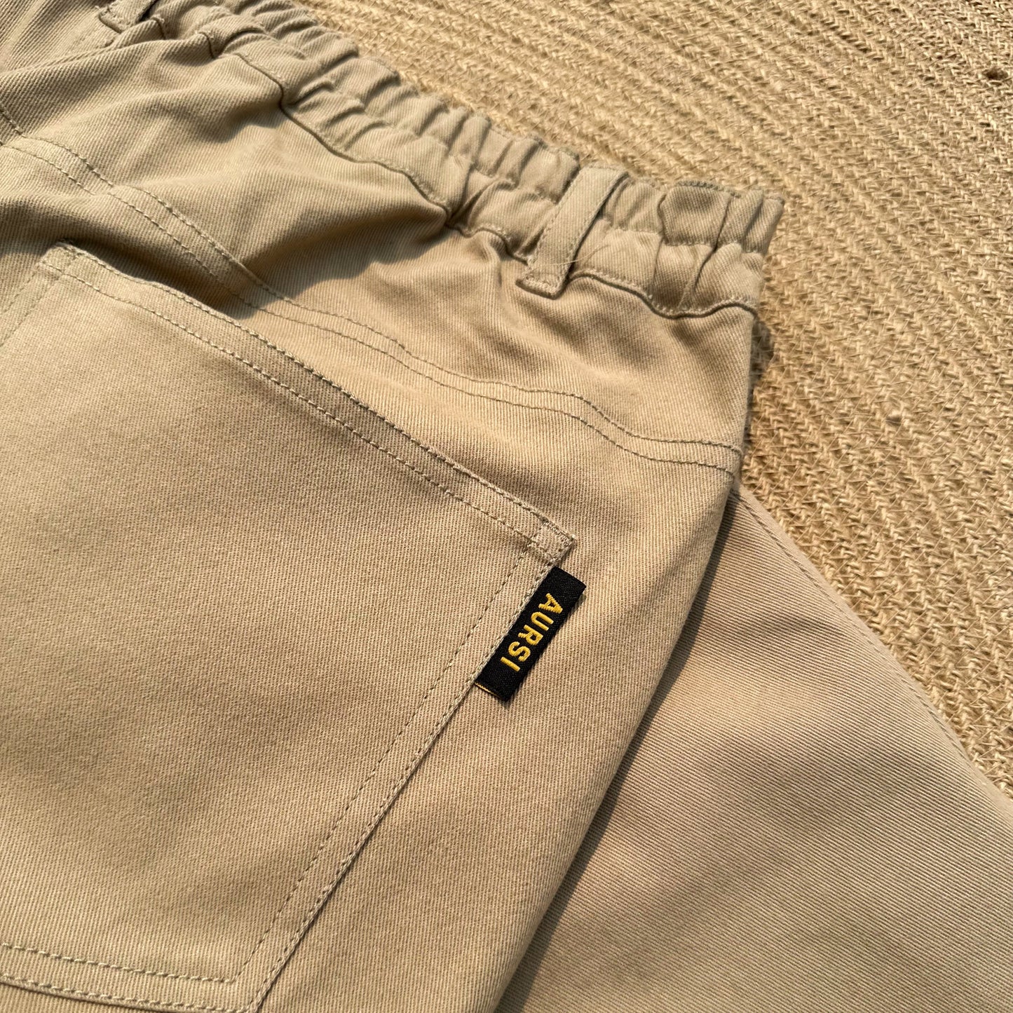 Unisex Twill Baggy Pant - Beige