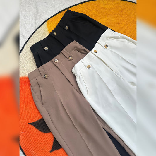 Unisex Formal Baggy Pant - Beige