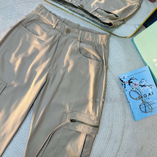 Unisex Baggy Cargo Pant 004 (Beige)