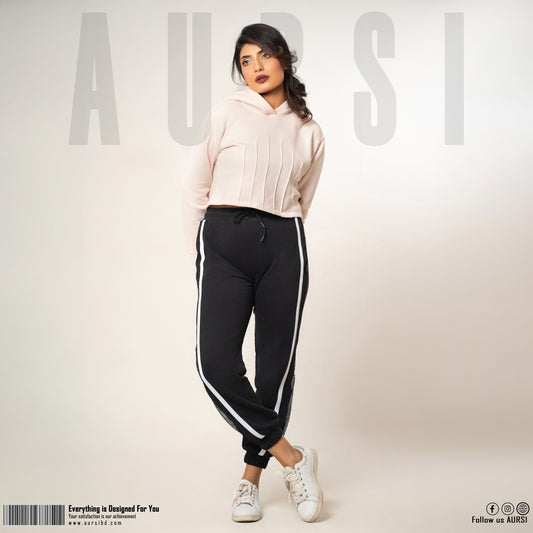 Crop Hoodie Baby Pink