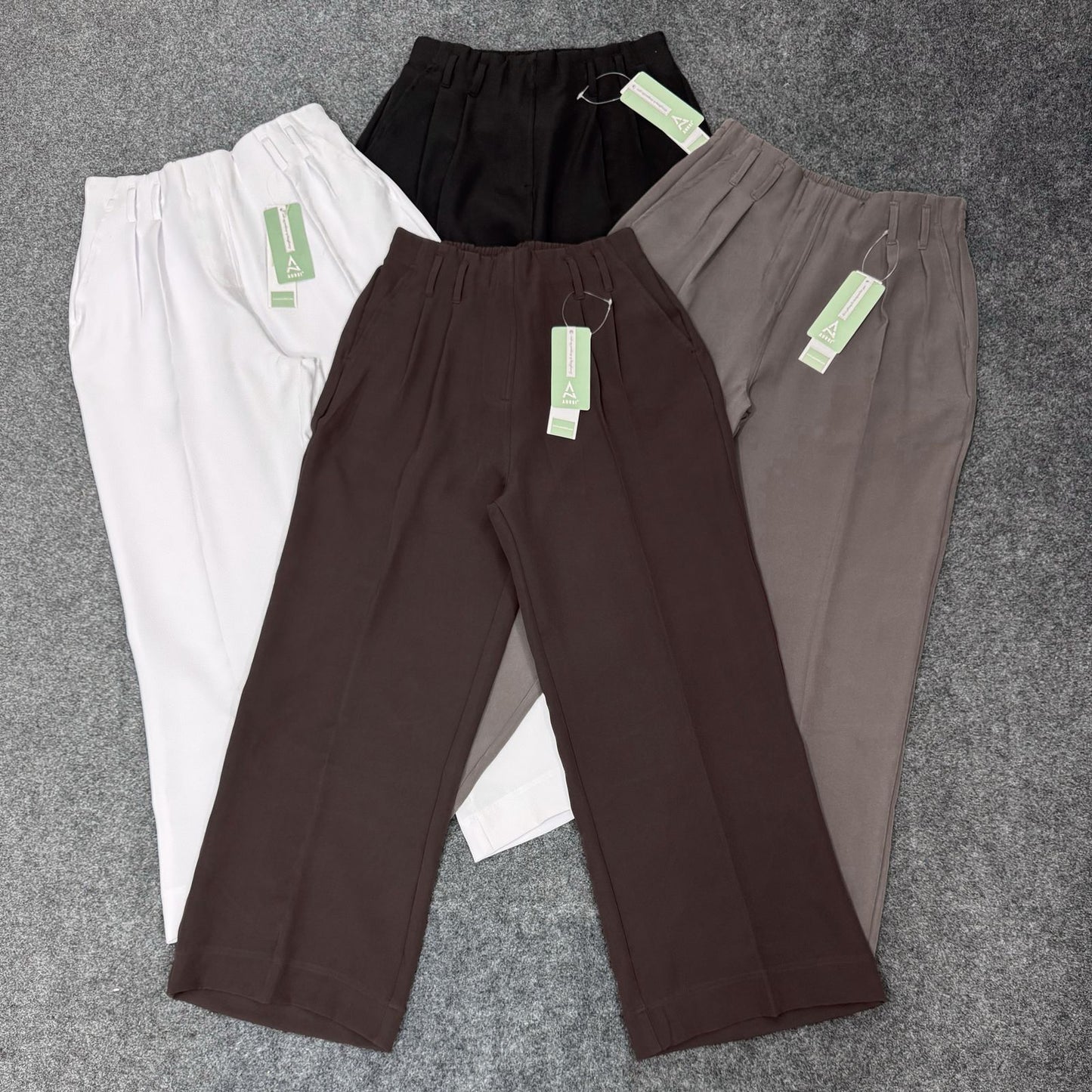 Loose Fitted Wide Leg Pants - White