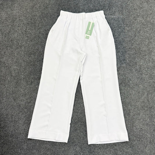 Loose Fitted Wide Leg Pants - White