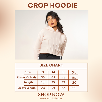 Crop Hoodie Baby Pink