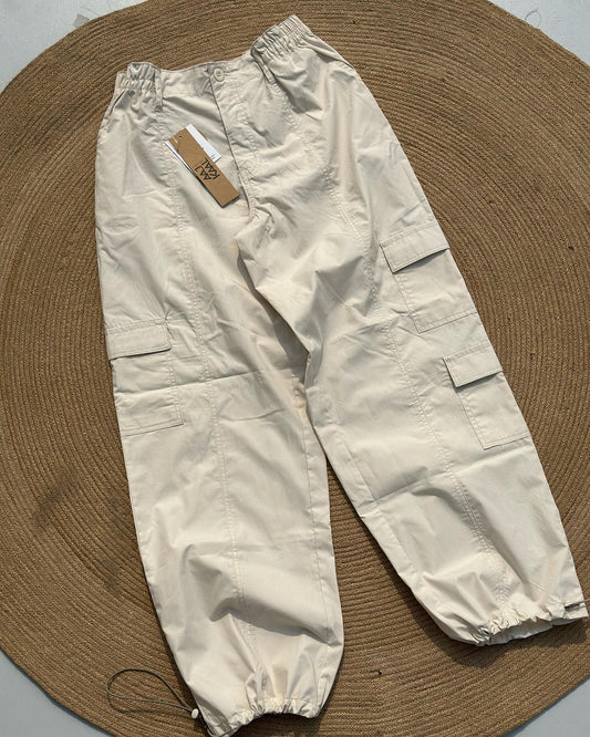 Parachute Pant - Off White by Aaj-Kaal