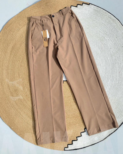Baggy Formal Pant - Beige by Aaj-Kaal