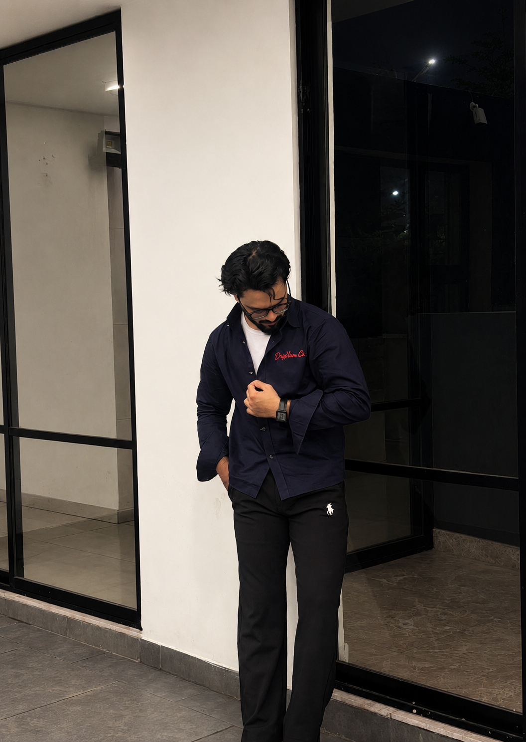 Dripverse Overshirt -01 -  Navy Blue
