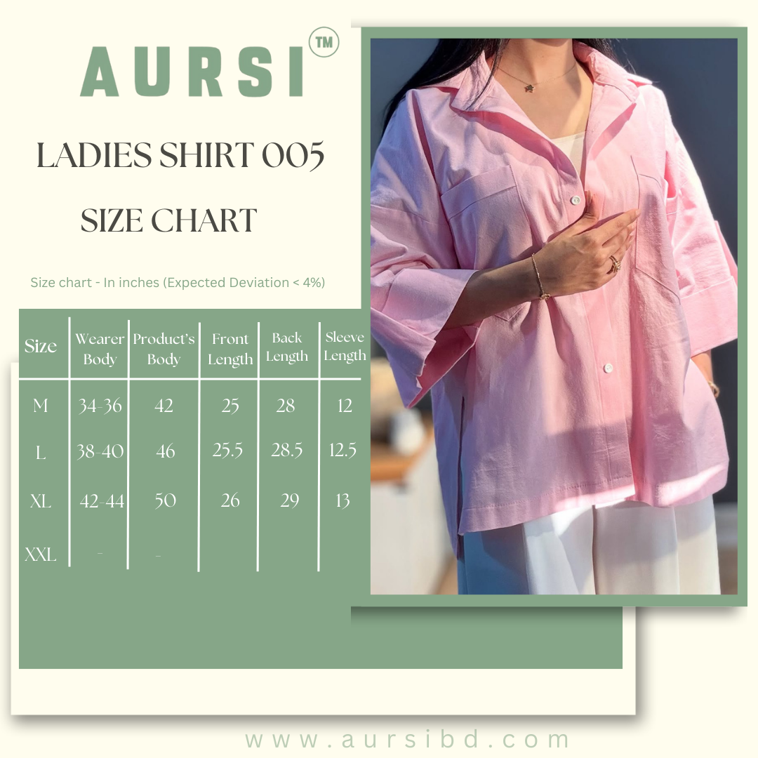 Loose Fitted Ladies Shirt 005 by AURSI