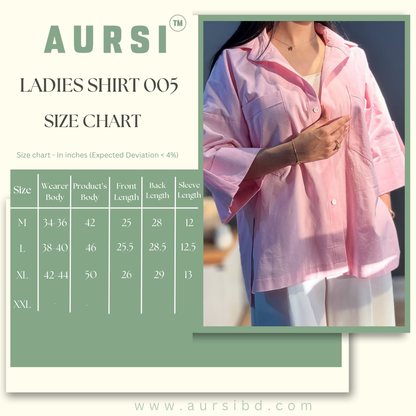 Loose Fitted Ladies Shirt 005 by AURSI