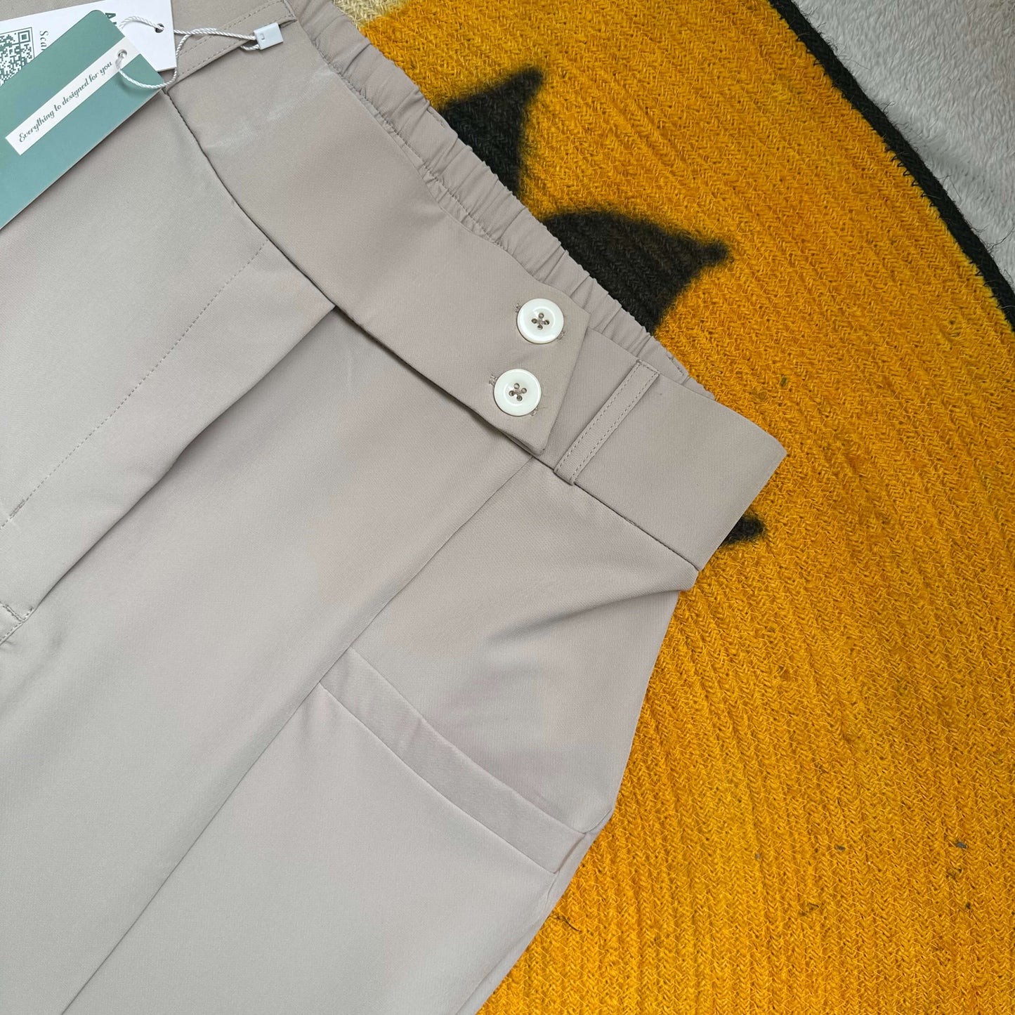 Premium Wide Leg Pants - Off White