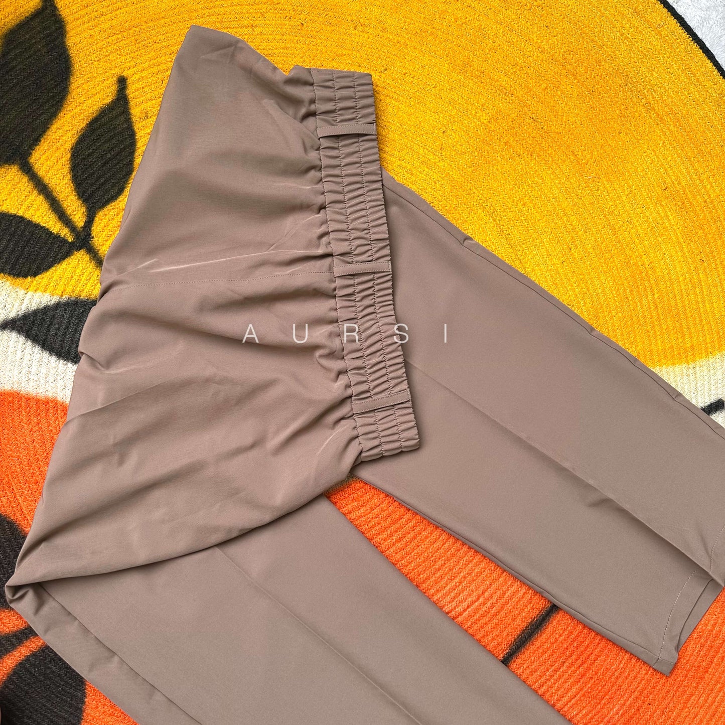 Premium Wide Leg Pants - Beige