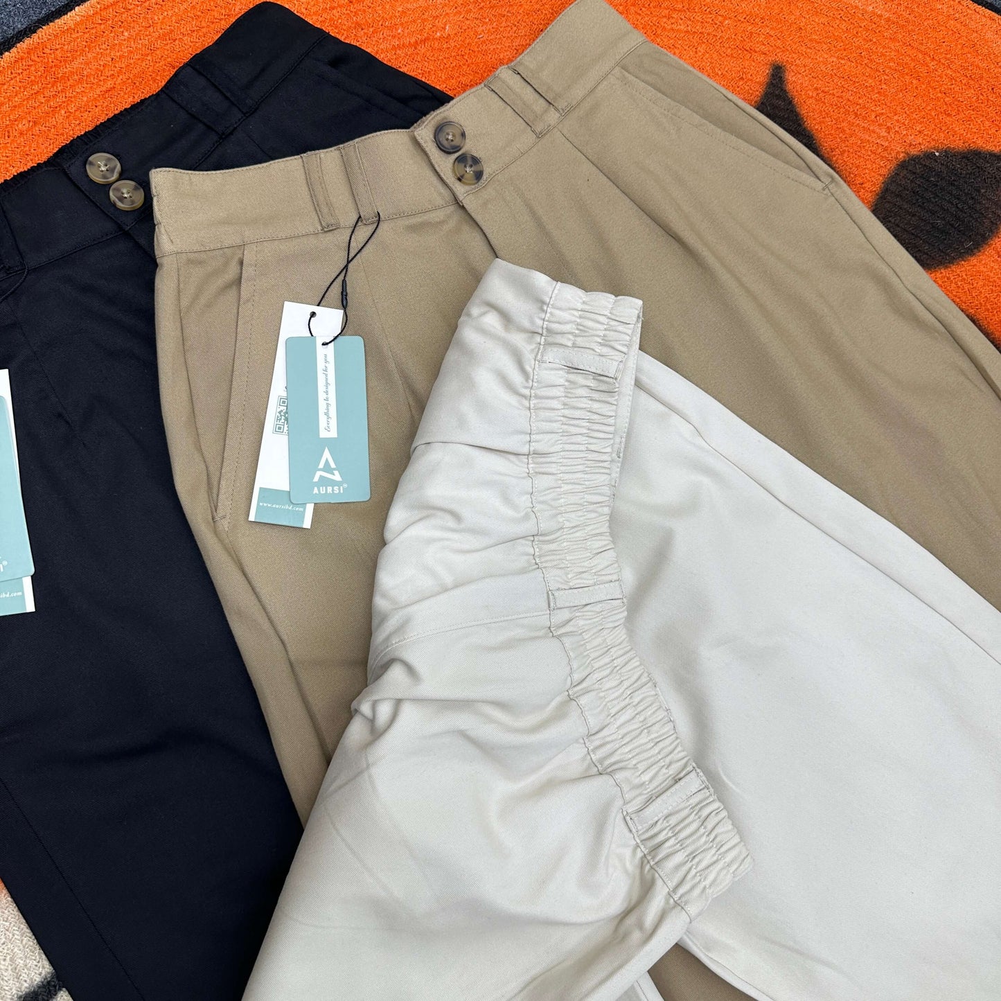 Twill Gabardine Wide Leg Pants