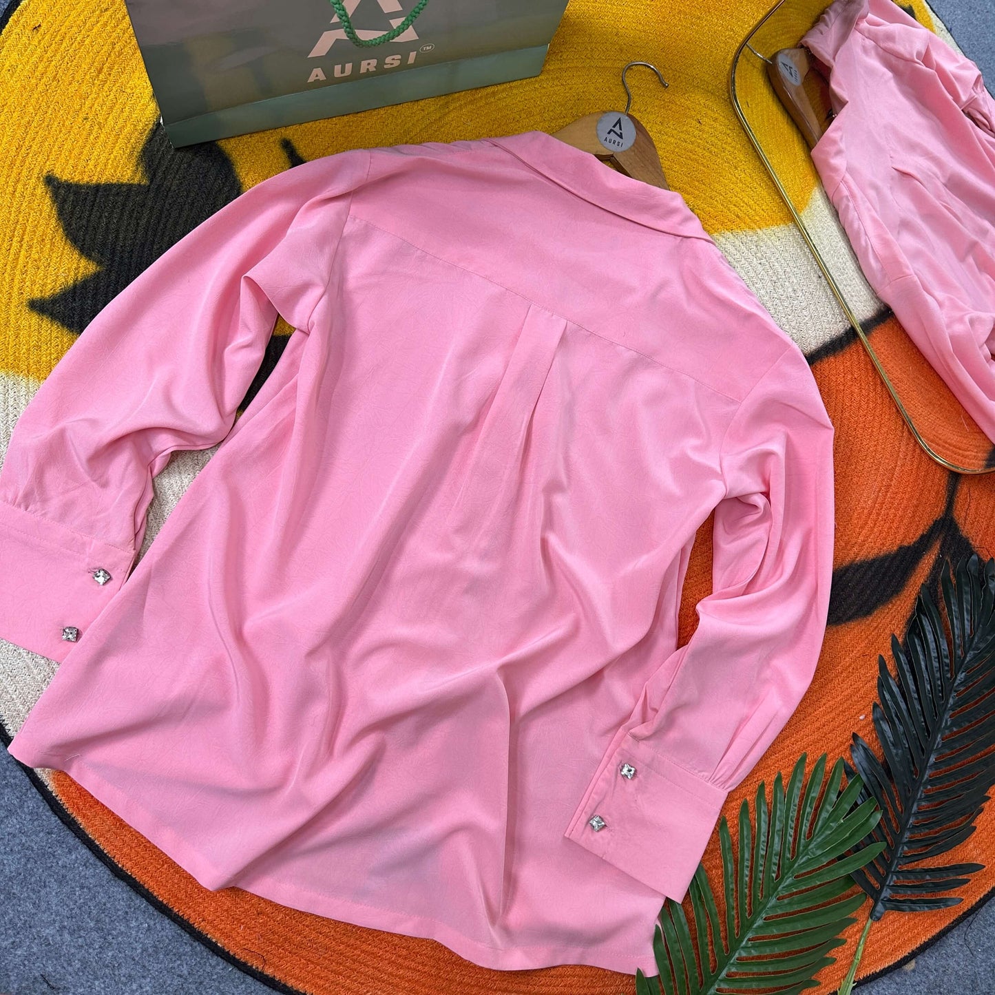 Ladies Cuban Shirt 2 - Pink