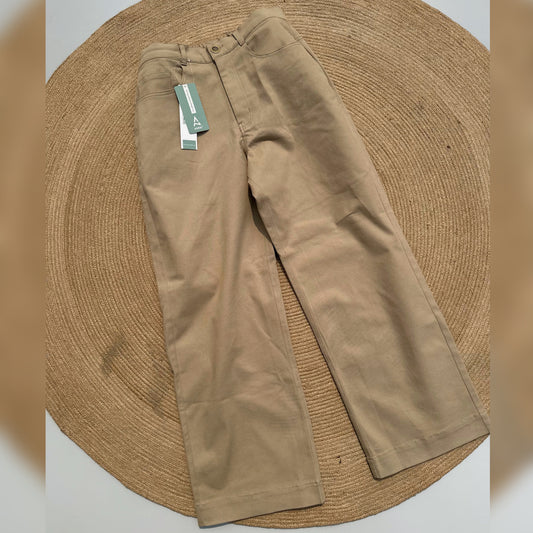 Unisex Twill Baggy Pant - Beige