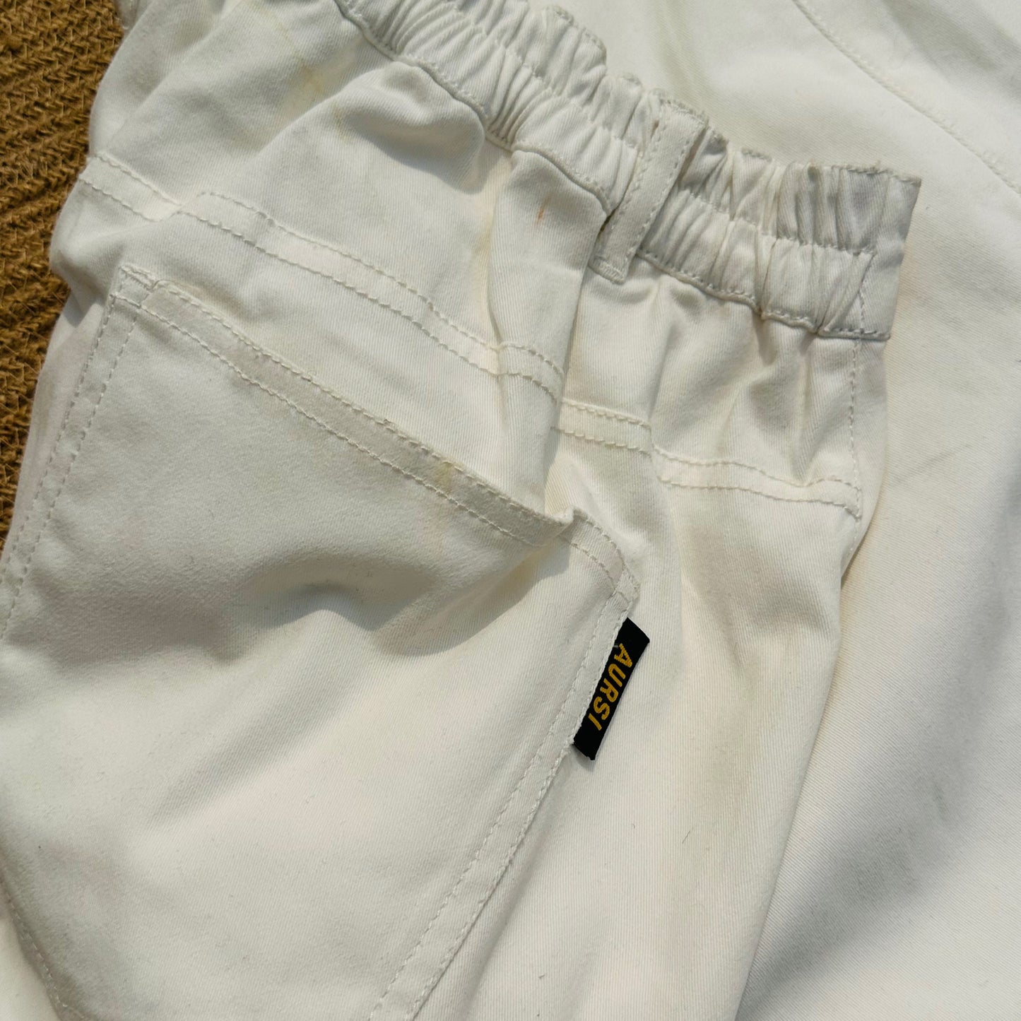 Unisex Twill Baggy Pant - Off White
