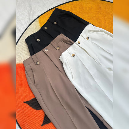 Unisex Formal Baggy Pant - White