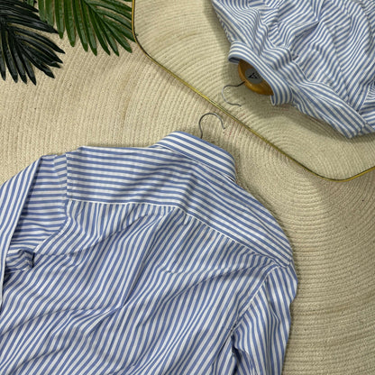 Men's Full Sleeve Striped Shirt 004