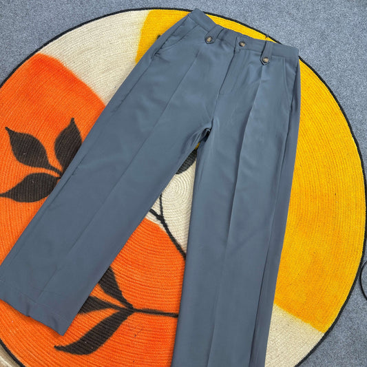 Unisex Formal Baggy Pant - Dark Ash
