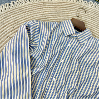 Men's Full Sleeve Striped Shirt 007