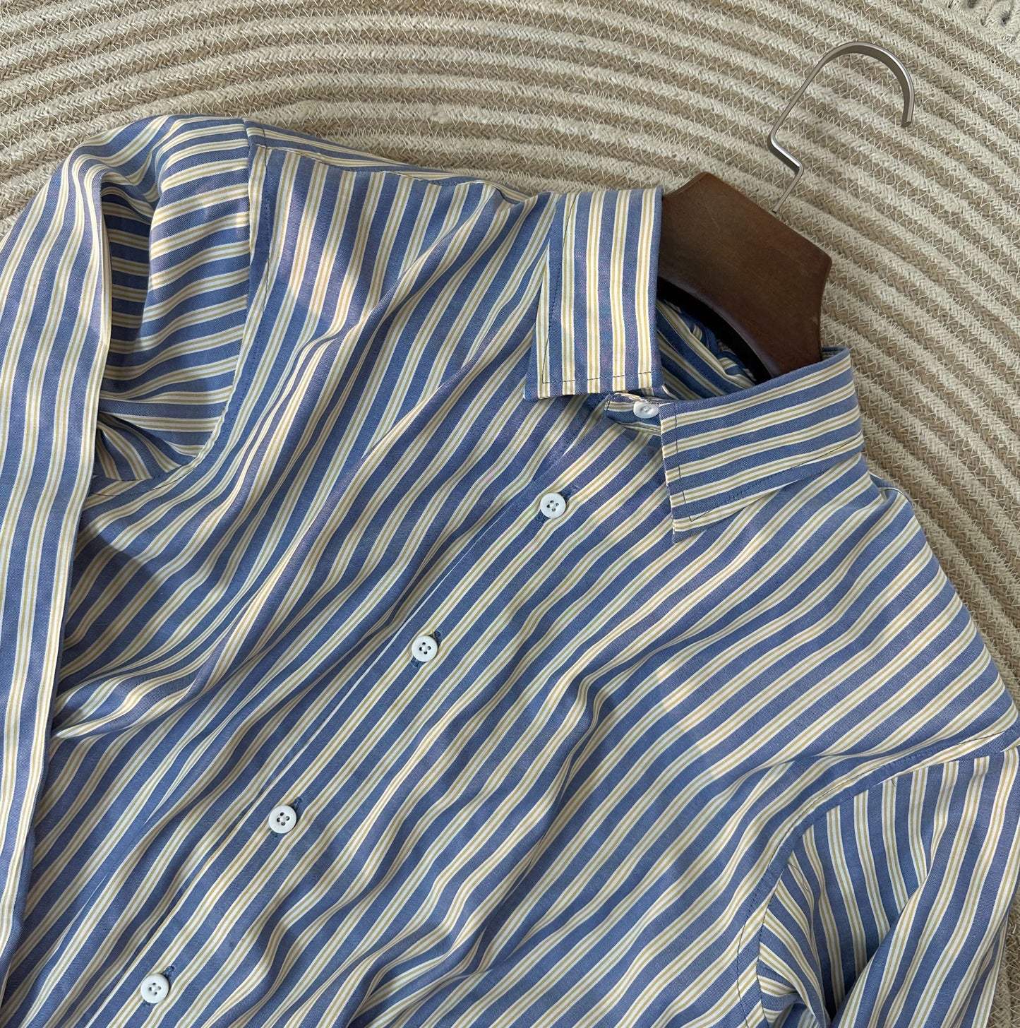 Men's Full Sleeve Striped Shirt 007