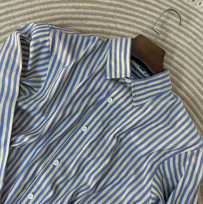 Men's Full Sleeve Striped Shirt 007