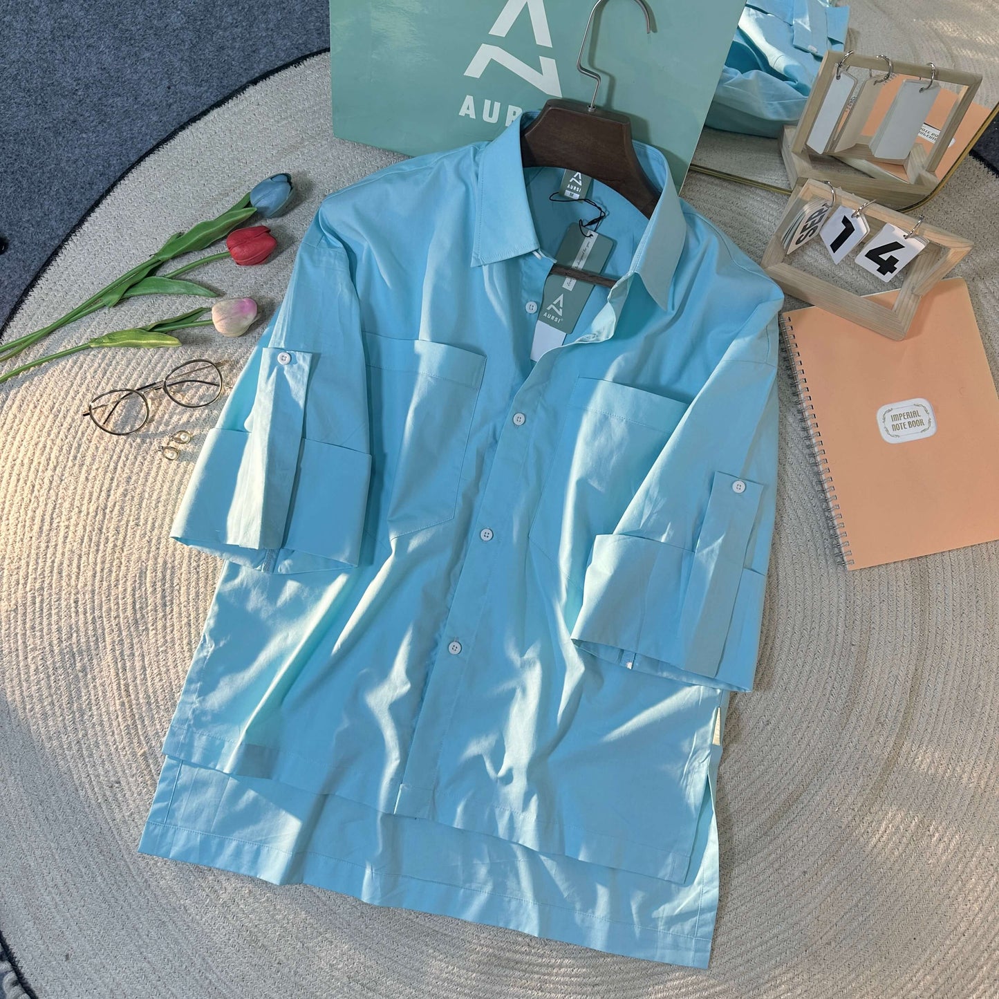 Ladies Shirt 005 (Sky Blue)