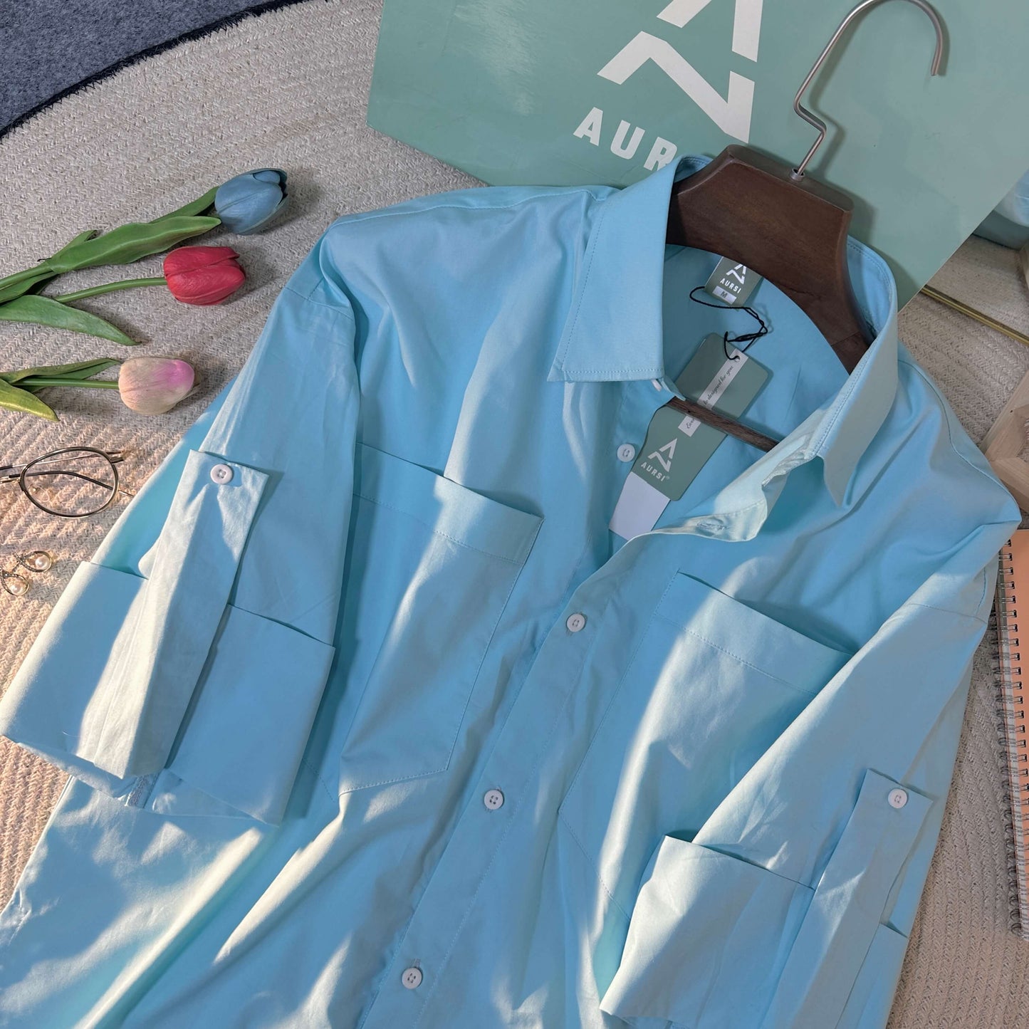 Ladies Shirt 005 (Sky Blue)