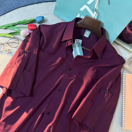 Ladies Shirt 005 (Maroon)