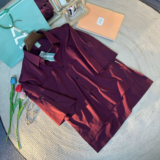 Ladies Shirt 005 (Maroon)