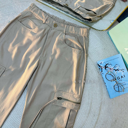 Unisex Baggy Cargo Pant 004 (Beige)