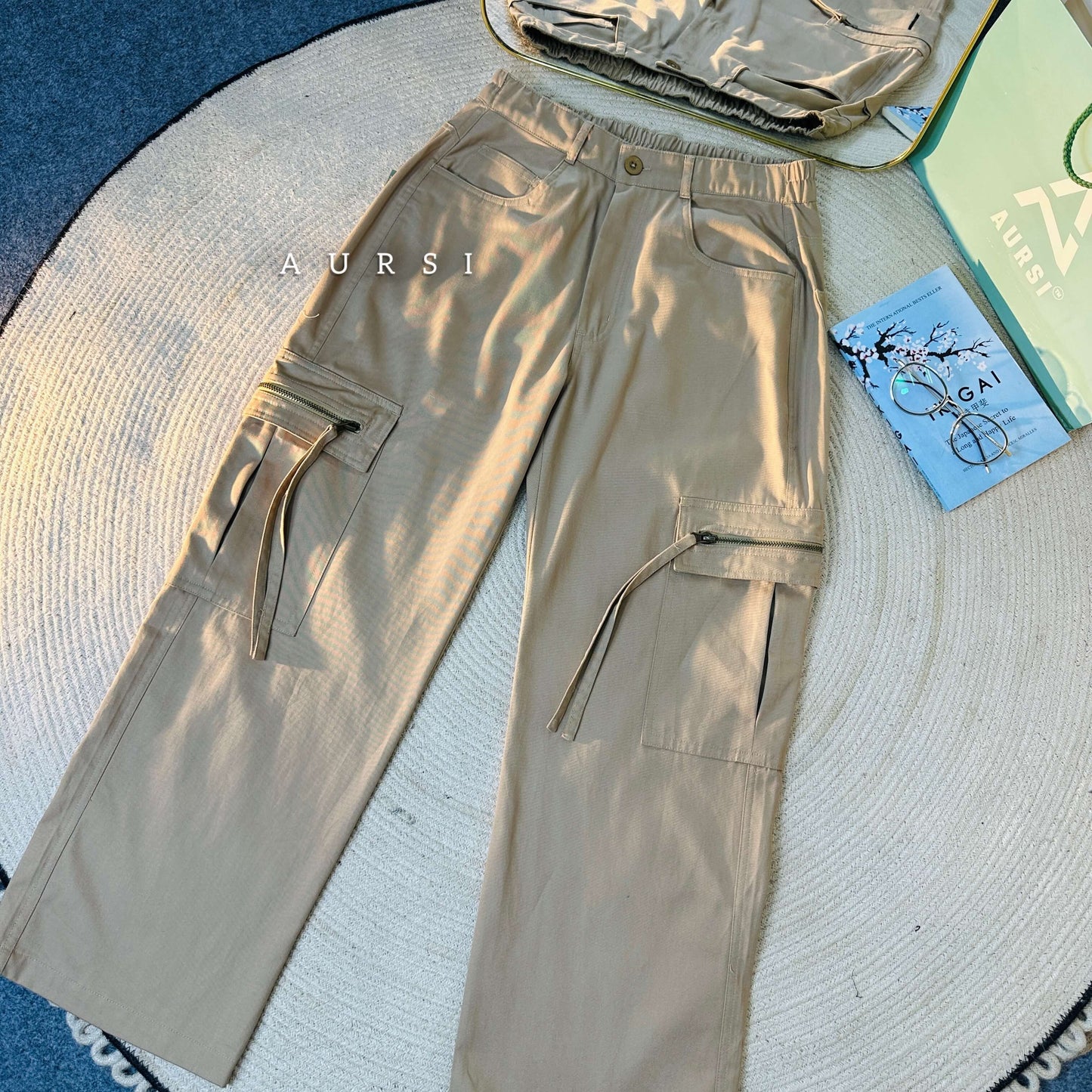 Unisex Baggy Cargo Pant 004 (Beige)