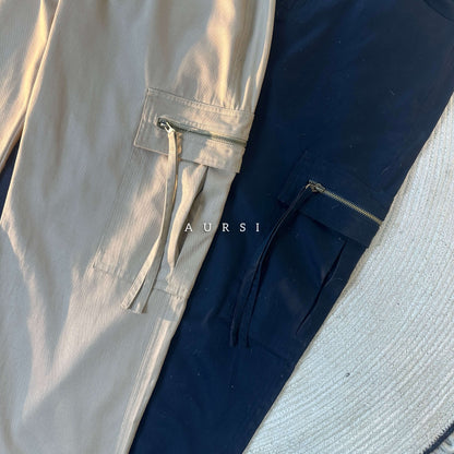 Unisex Baggy Cargo Pant 004 (Black)