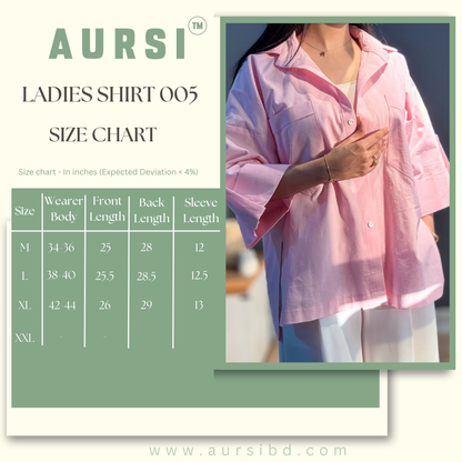 Ladies Shirt 005 (Pink)