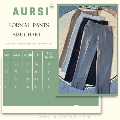 Men's Formal Pant (Light Ash)