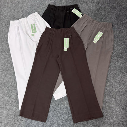 Loose Fitted Wide Leg Pants - White