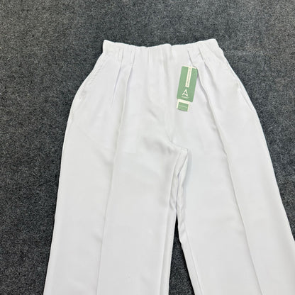 Loose Fitted Wide Leg Pants - White