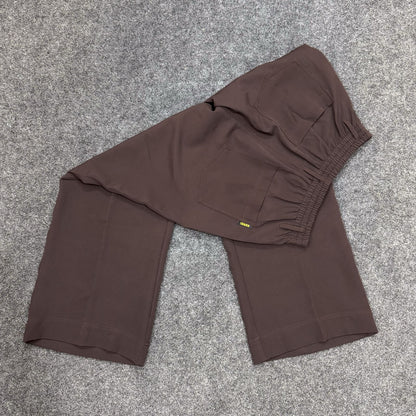 Loose Fitted Wide Leg Pants - Chocolate