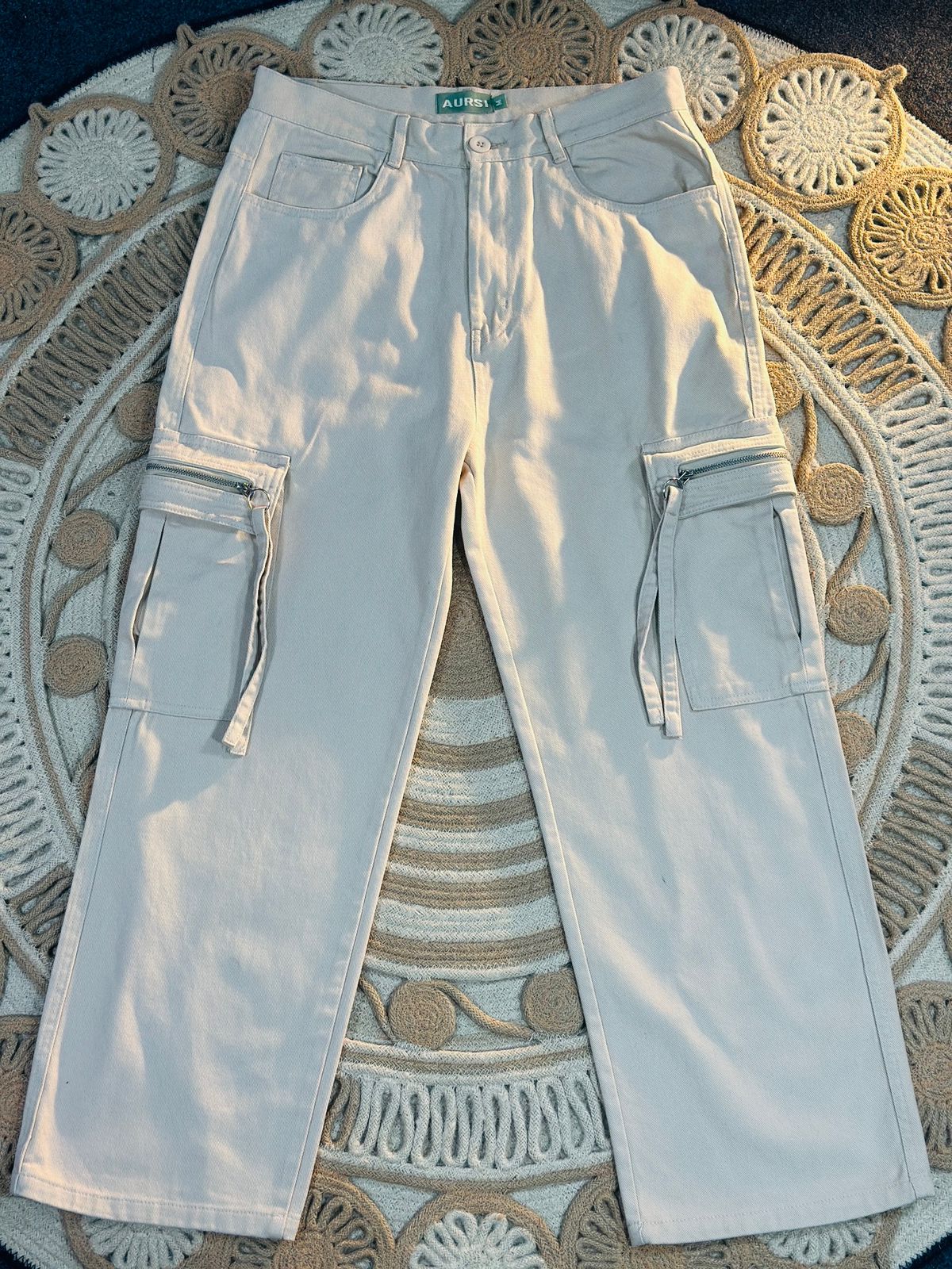 Gabardine Cargo Pant (Off White)