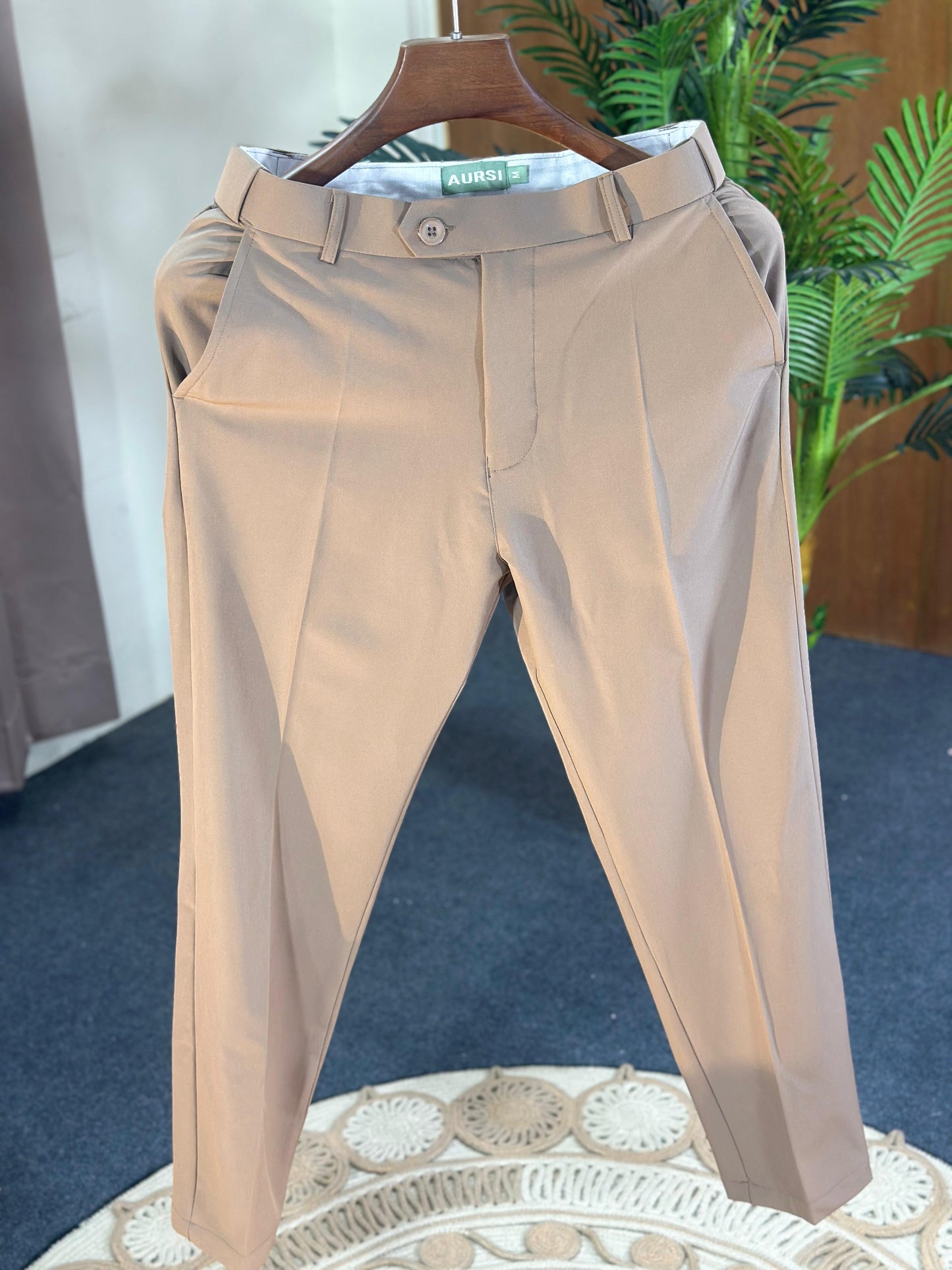 Men's Formal Pant-Beige