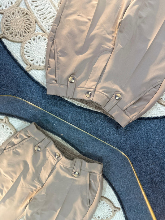 Formal Baggy Pant-Beige