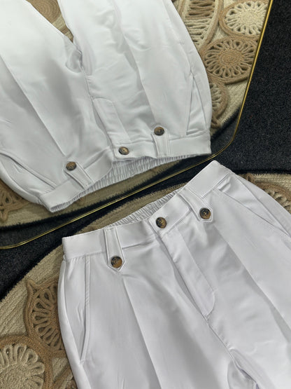 Formal Baggy Pant- Off White