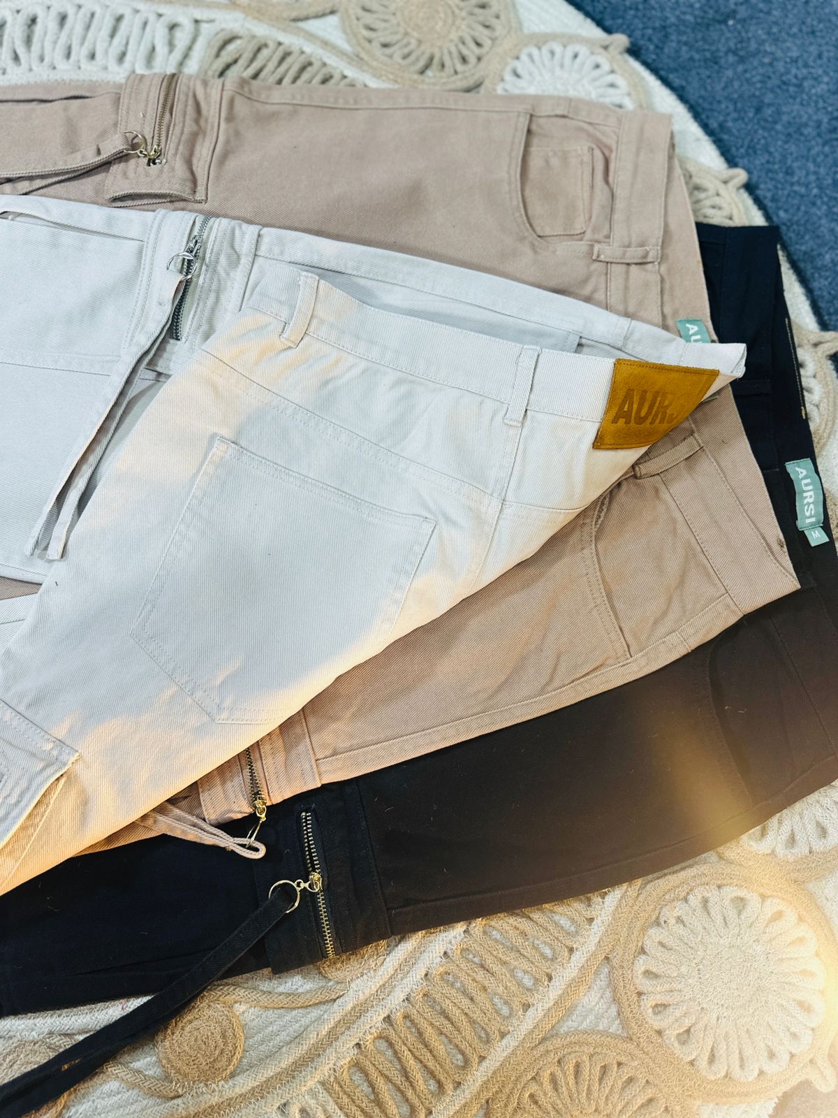Gabardine Cargo Pant (Off White)