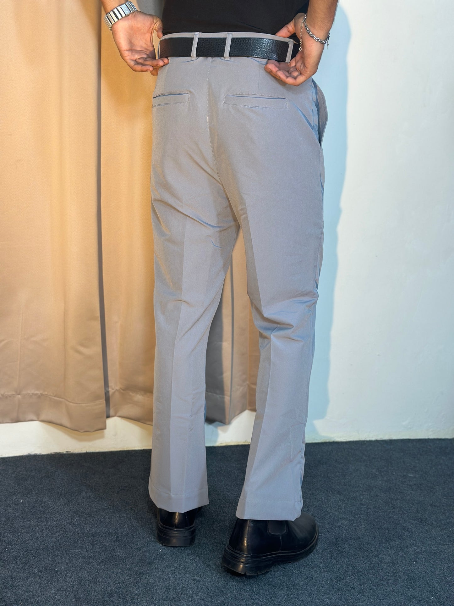 Men's Bootcut Pants (Light Ash)