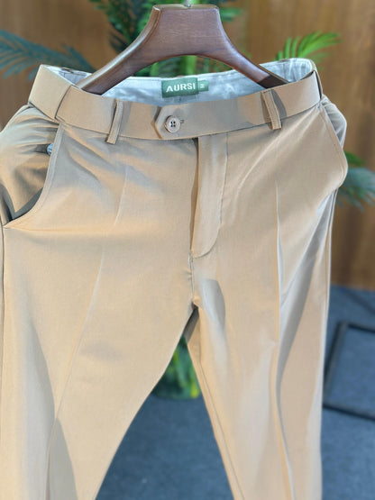 Men's Formal Pant-Beige