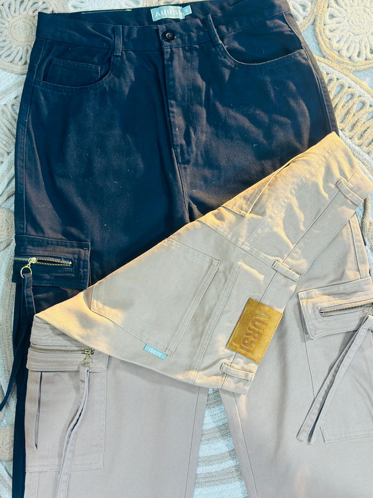 Gabardine Cargo Pant (Black)